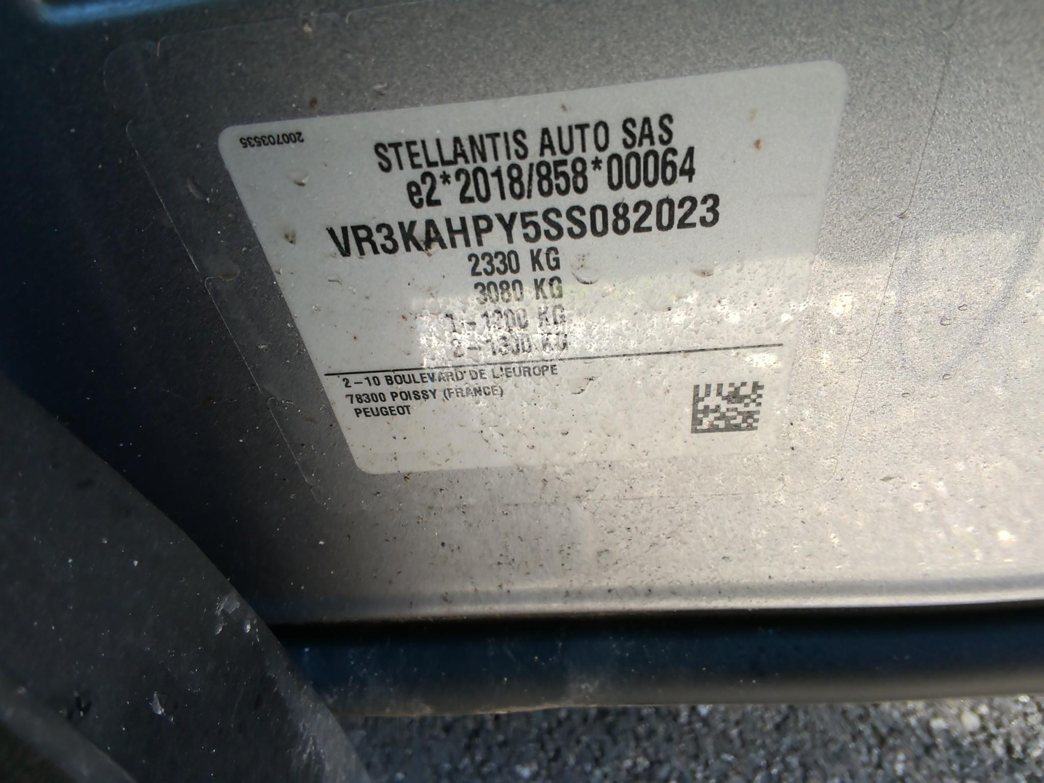 PEUGEOT 5008 Hybrid 145 ch e-DCS6 GT 7 PL 2025