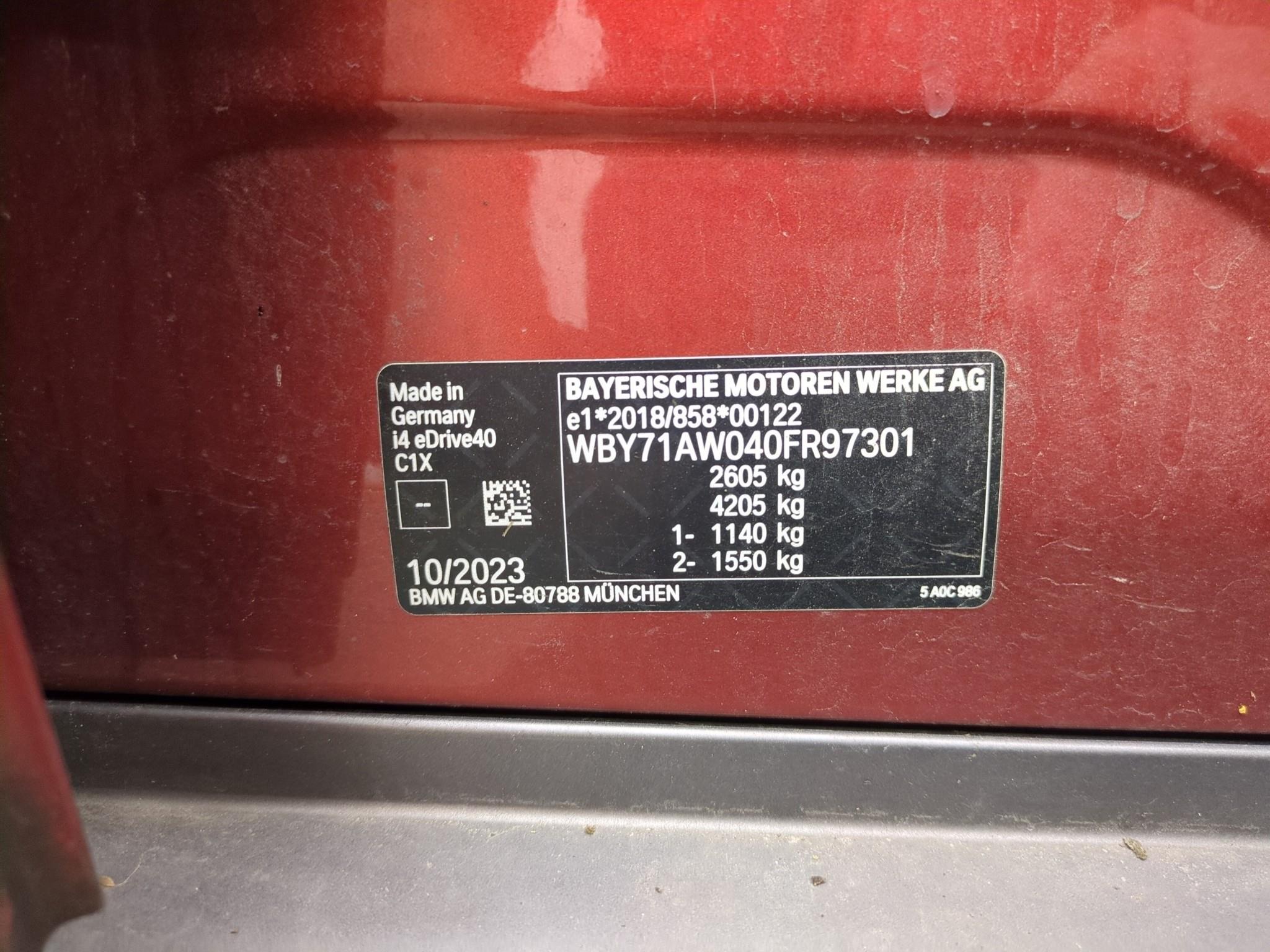 BMW i4 G26 eDrive40 340 ch BVA Business Design 2023