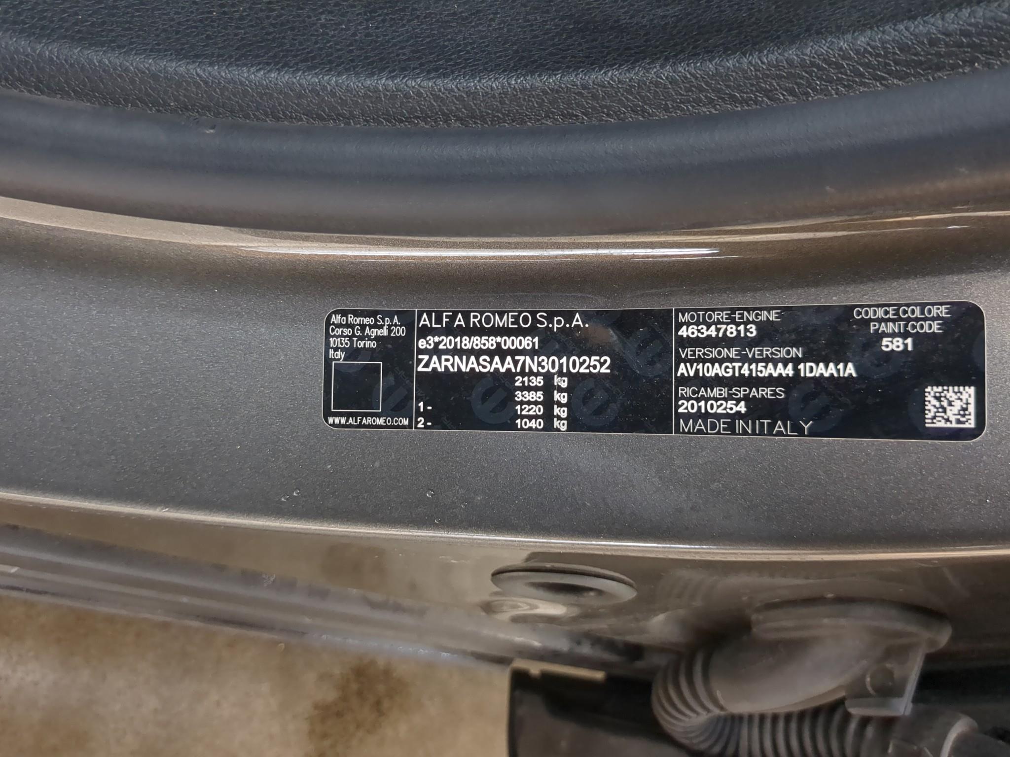 ALFA ROMEO TONALE 1.5 Hybrid 130 ch TCT7 Sprint 2022