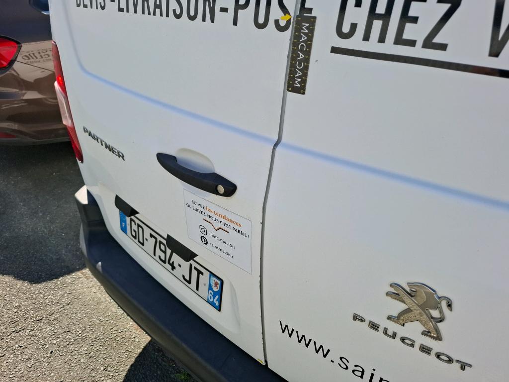 PEUGEOT PARTNER FGN FOURGON STANDARD 650 KG BLUEHDI 100 S&S BVM5 PREMIUM 2021