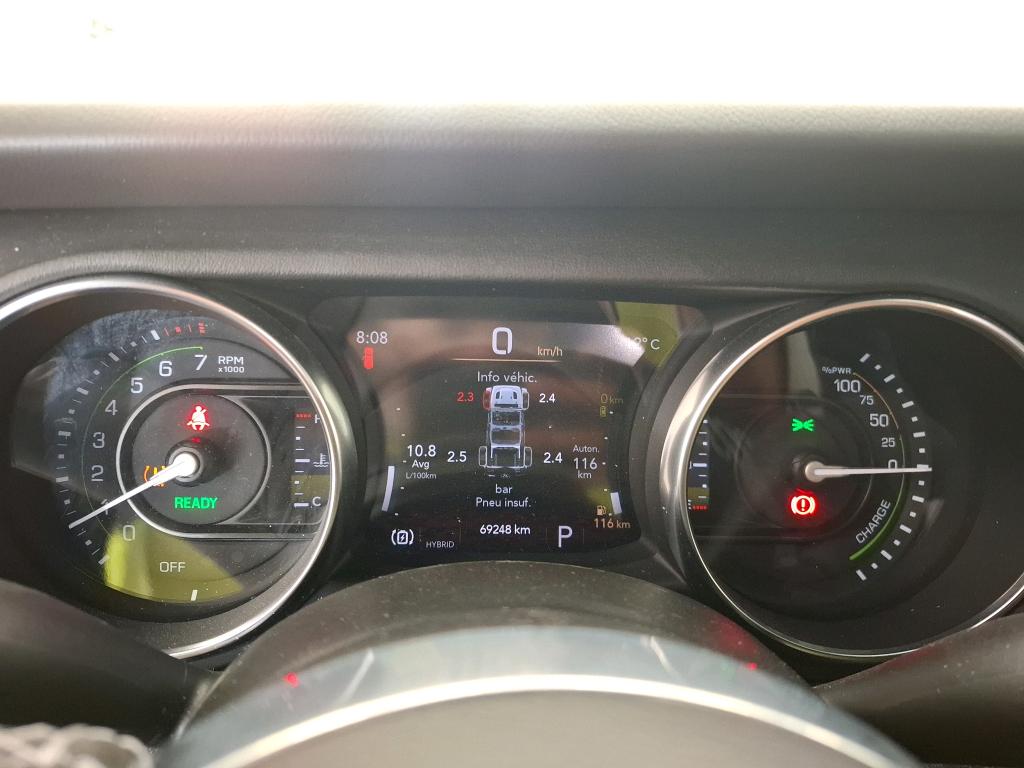 JEEP WRANGLER Unlimited 4xe 2.0 l T 380 ch PHEV 4x4 BVA8 Overland 2023