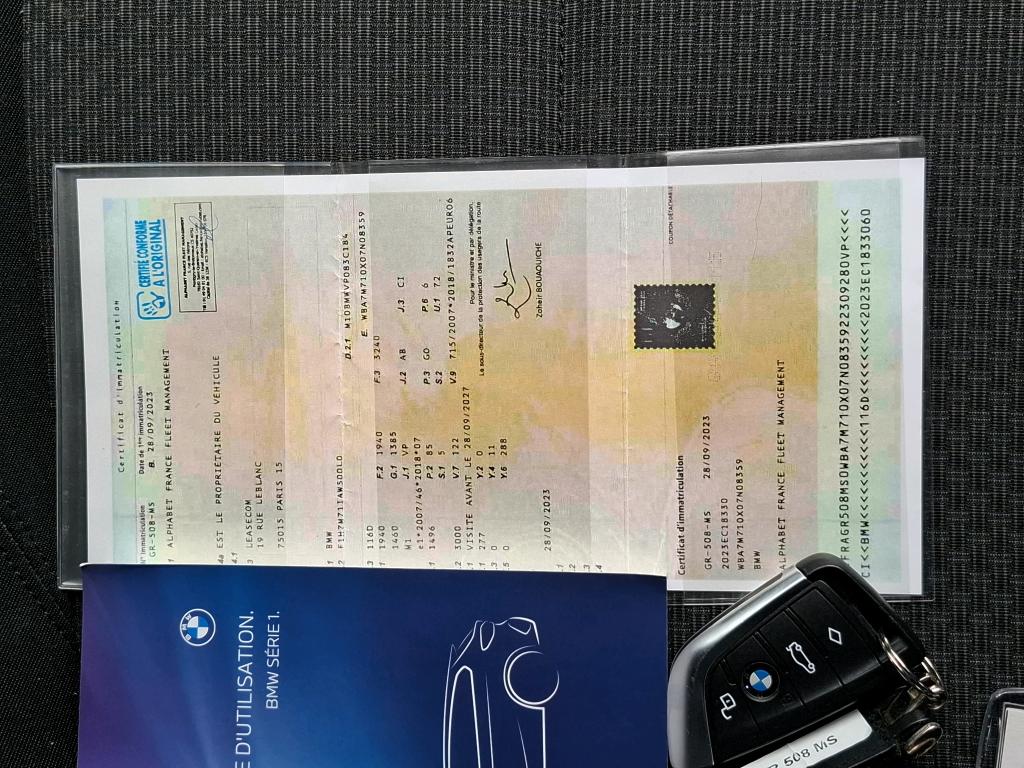BMW SERIE 1 F40 116d 116 ch DKG7 - 2023