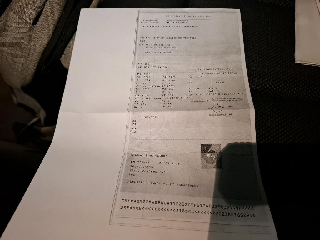 BMW SERIE 3 TOURING G21 LCI 318d 150 ch BVA8 - 2023