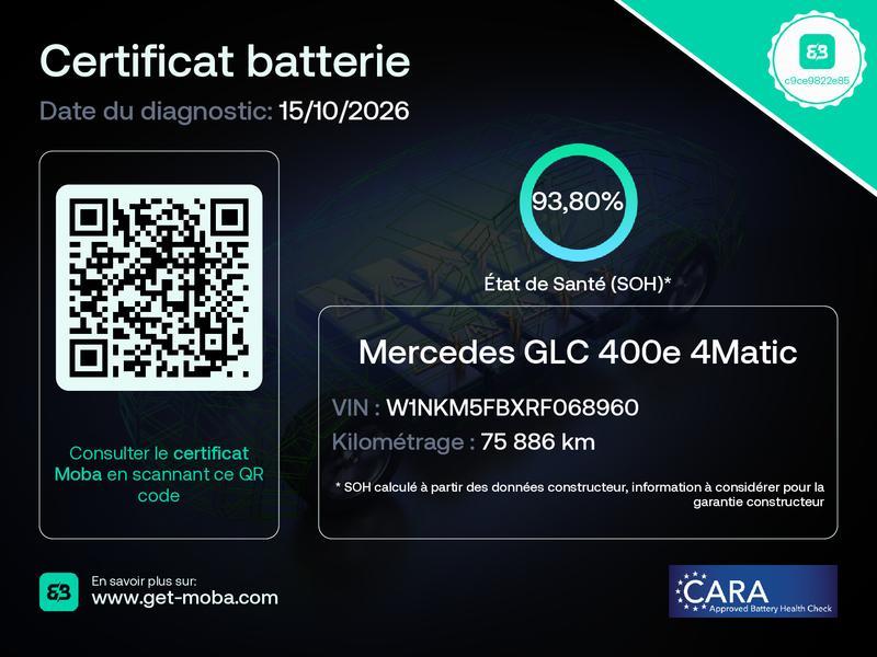 MERCEDES-BENZ GLC 400 e 9G-Tronic 4Matic AMG Line 2023