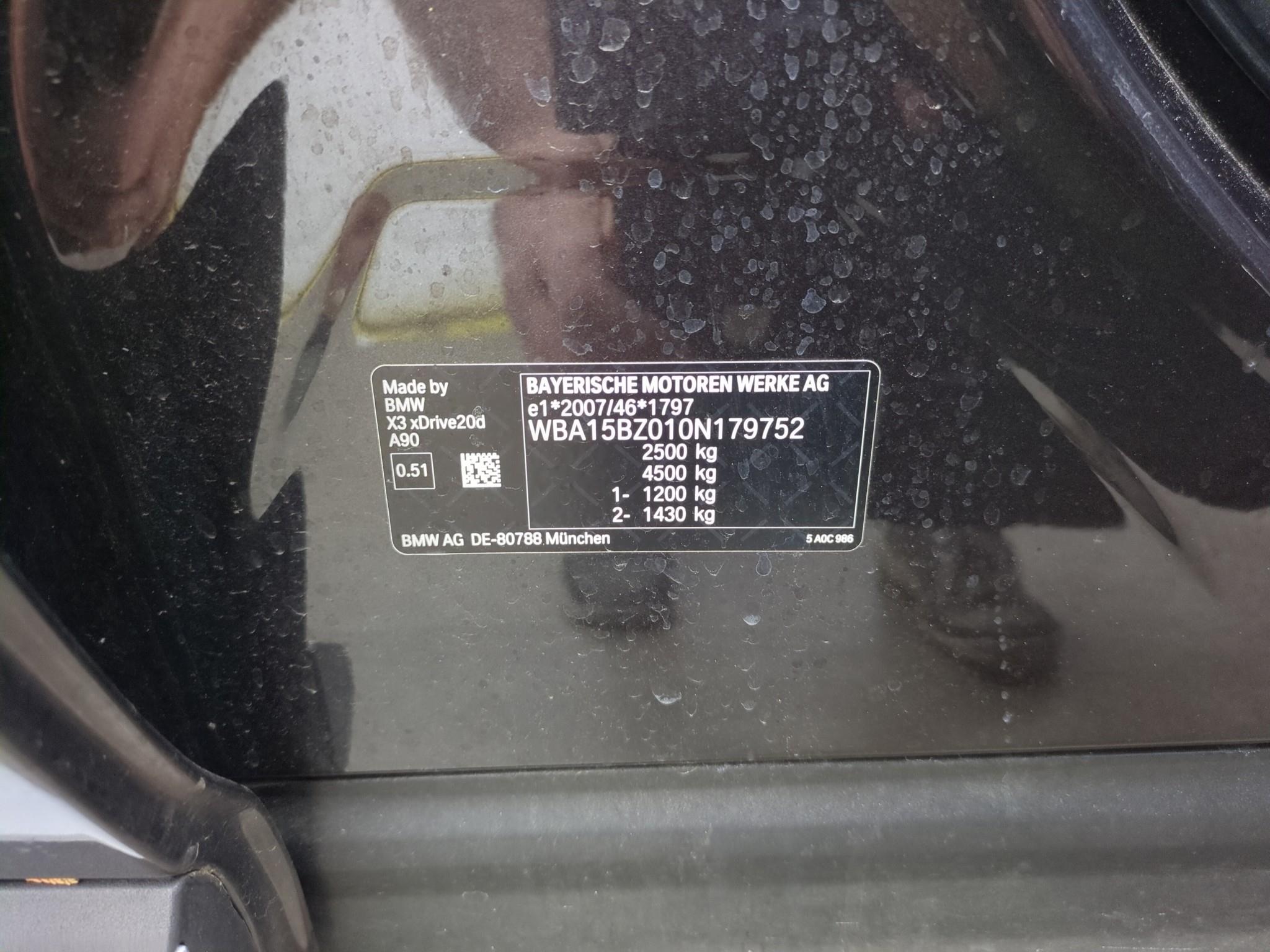 BMW X3 G01 LCI xDrive 20d 190ch BVA8 x Line 2022