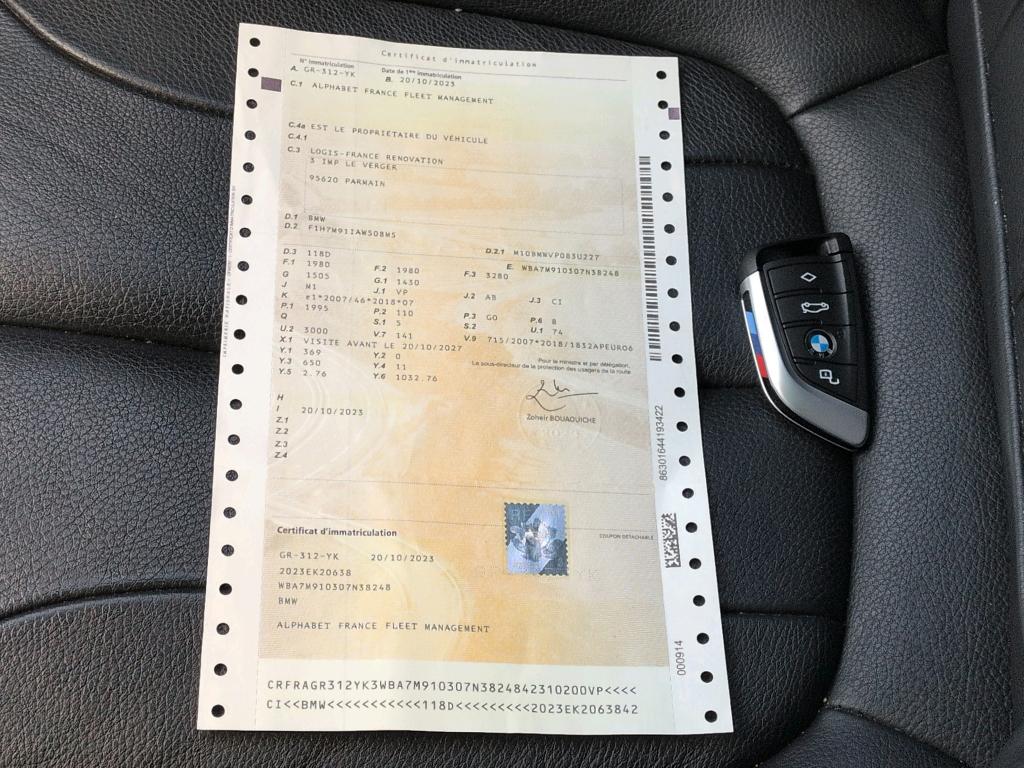 BMW SERIE 1 F40 118d 150 ch BVA8 M Sport 2023