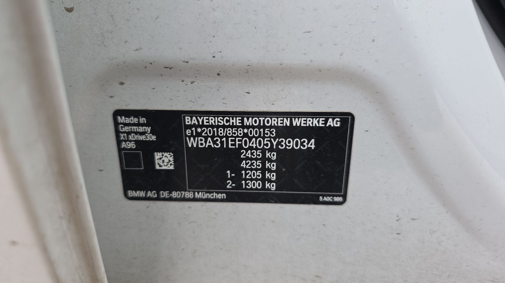 BMW X1 U11 xDrive 30e 326ch DKG7 M Sport 2023