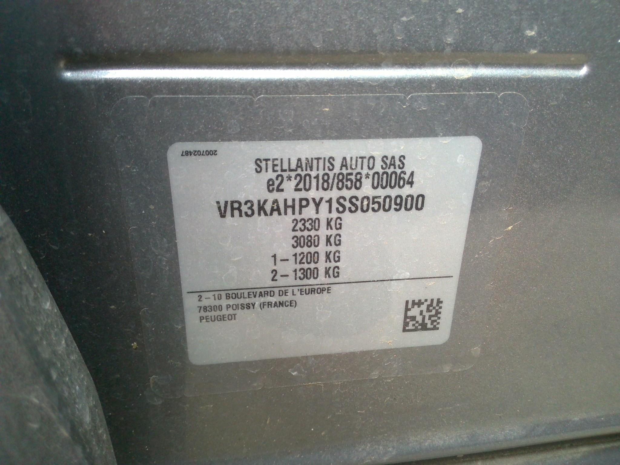 PEUGEOT 5008 Hybrid 145 ch e-DCS6 GT 7pl 2025