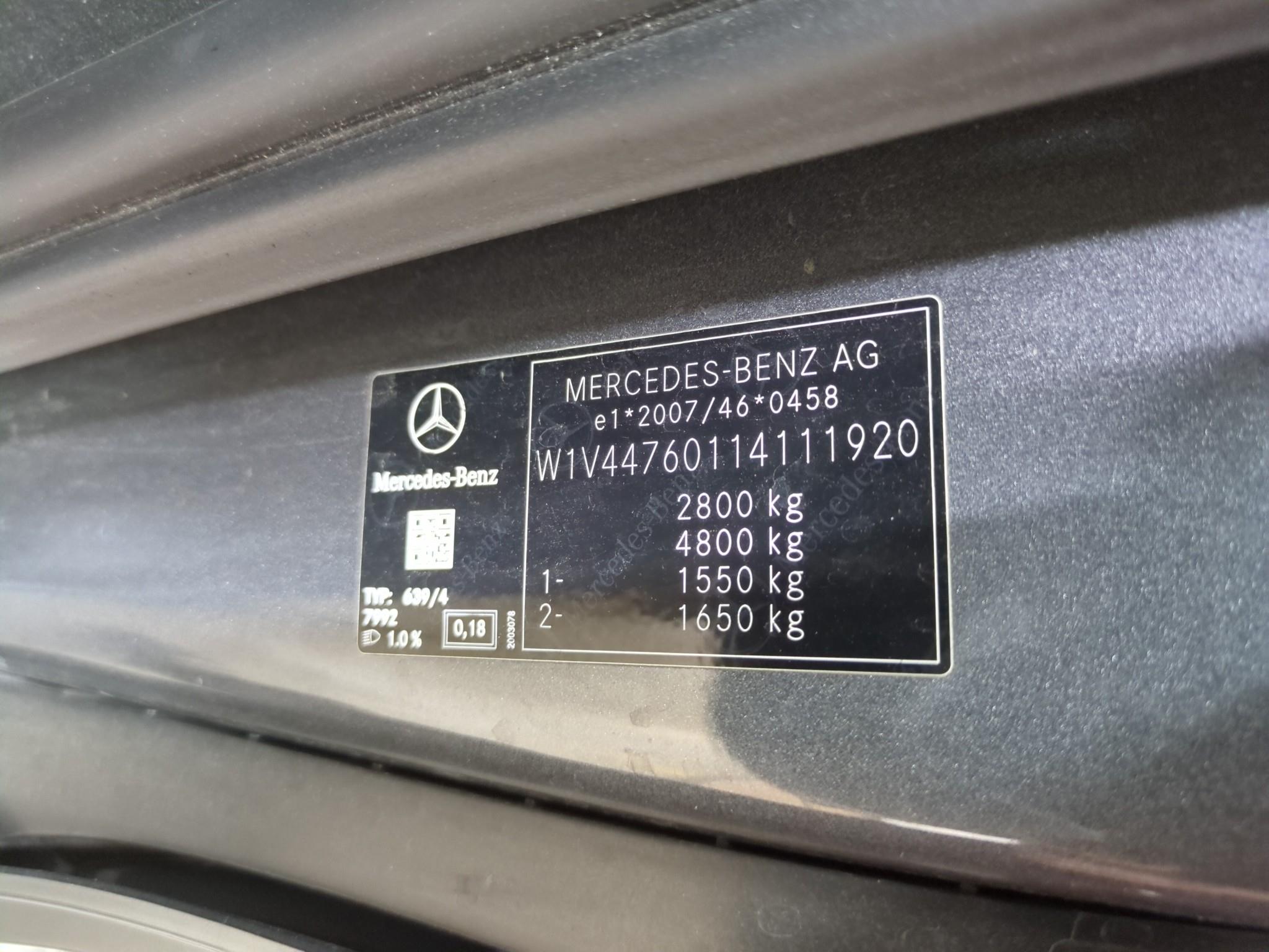 MERCEDES VITO FOURGON 119 CDI COMPACT BVA RWD PRO 2022